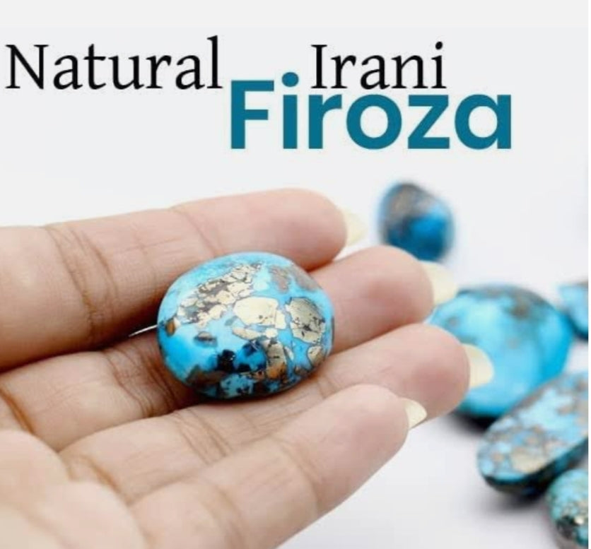 Natural Irani Firoza Stone Original Certified Ring Bracelet Locket & Other Jewelry Making Unheated Untreated A1 Quality Beautiful Turquoise Stone Firoja Ratan for Men & Women