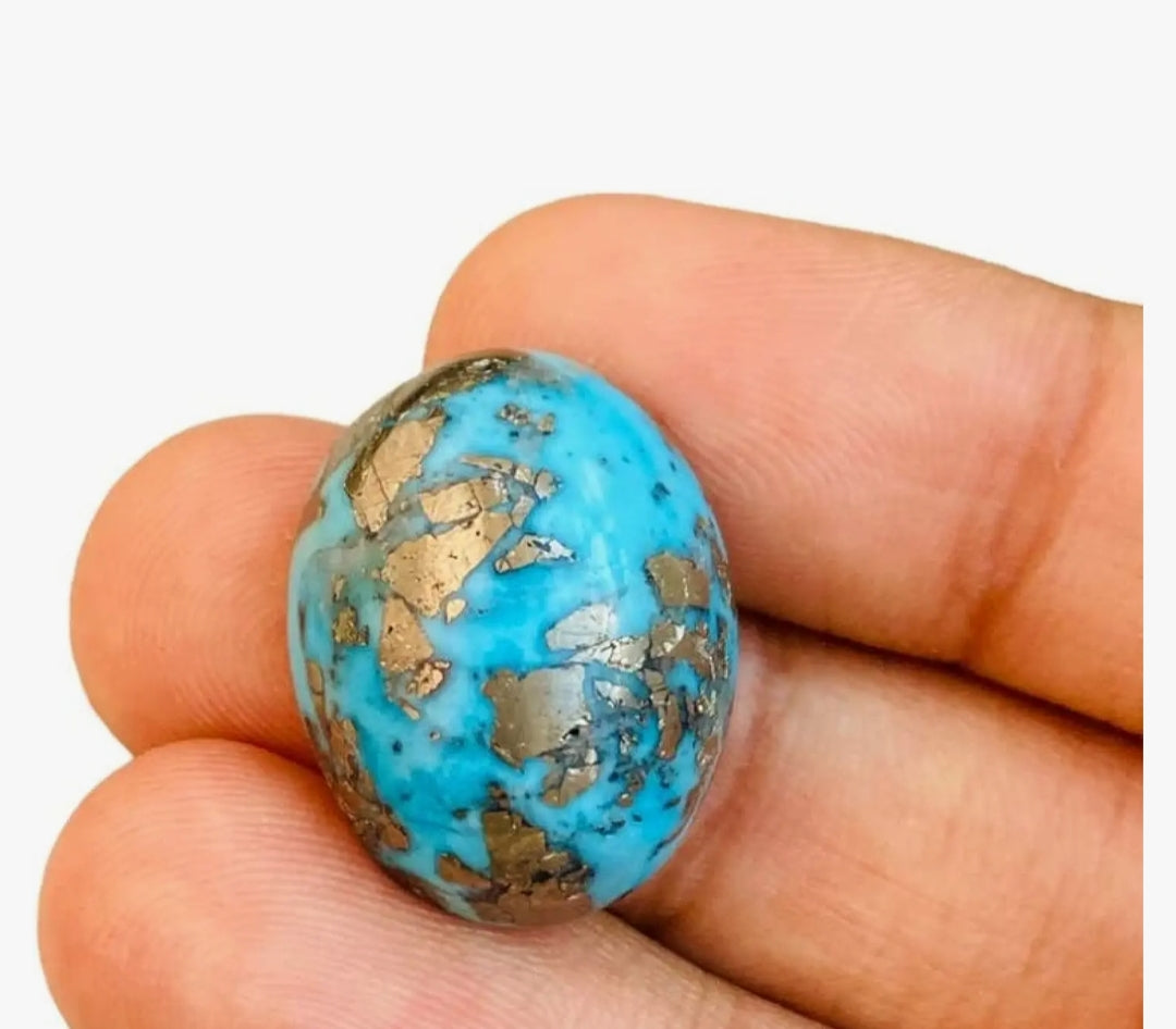 Natural Irani Firoza Stone Original Certified Ring Bracelet Locket & Other Jewelry Making Unheated Untreated A1 Quality Beautiful Turquoise Stone Firoja Ratan for Men & Women