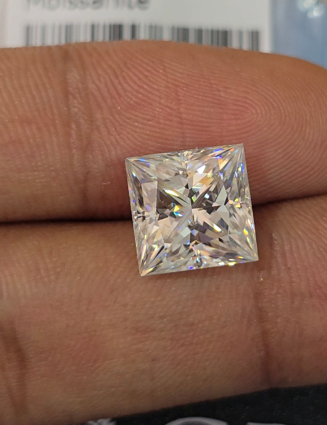 princess cut moissanite