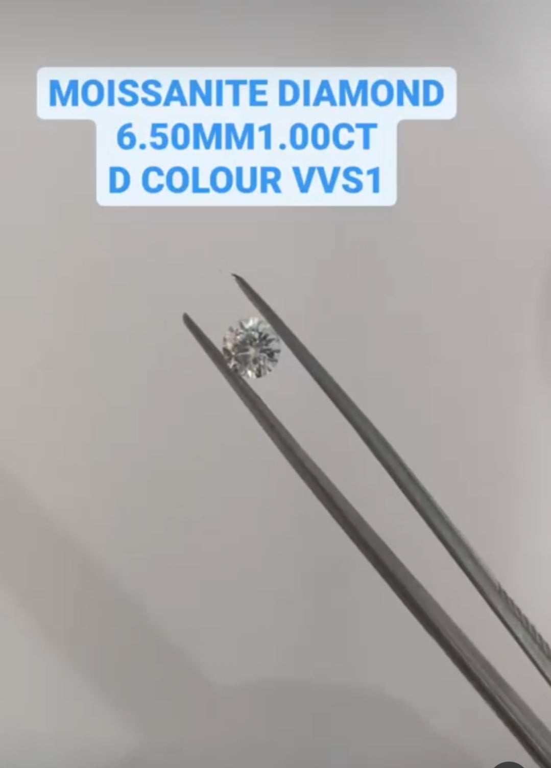 Round cut Moissanite