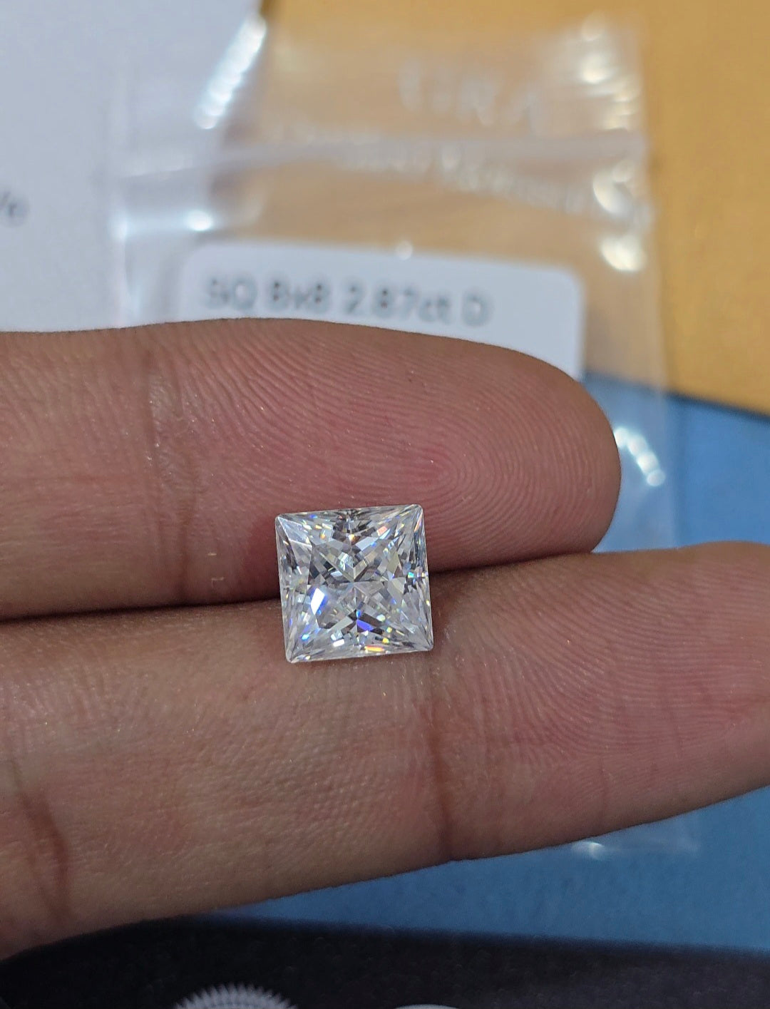 princess cut moissanite