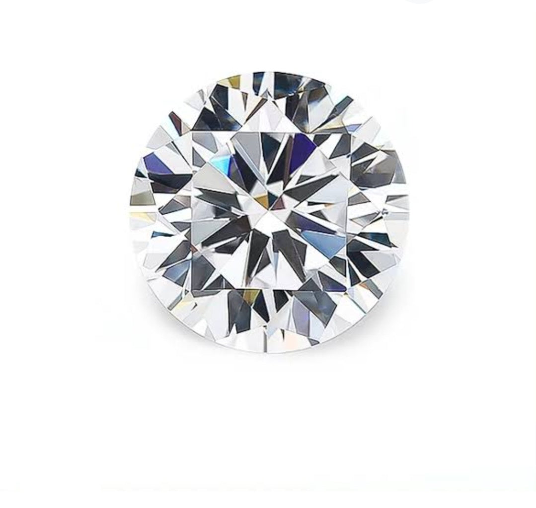 Round cut Moissanite