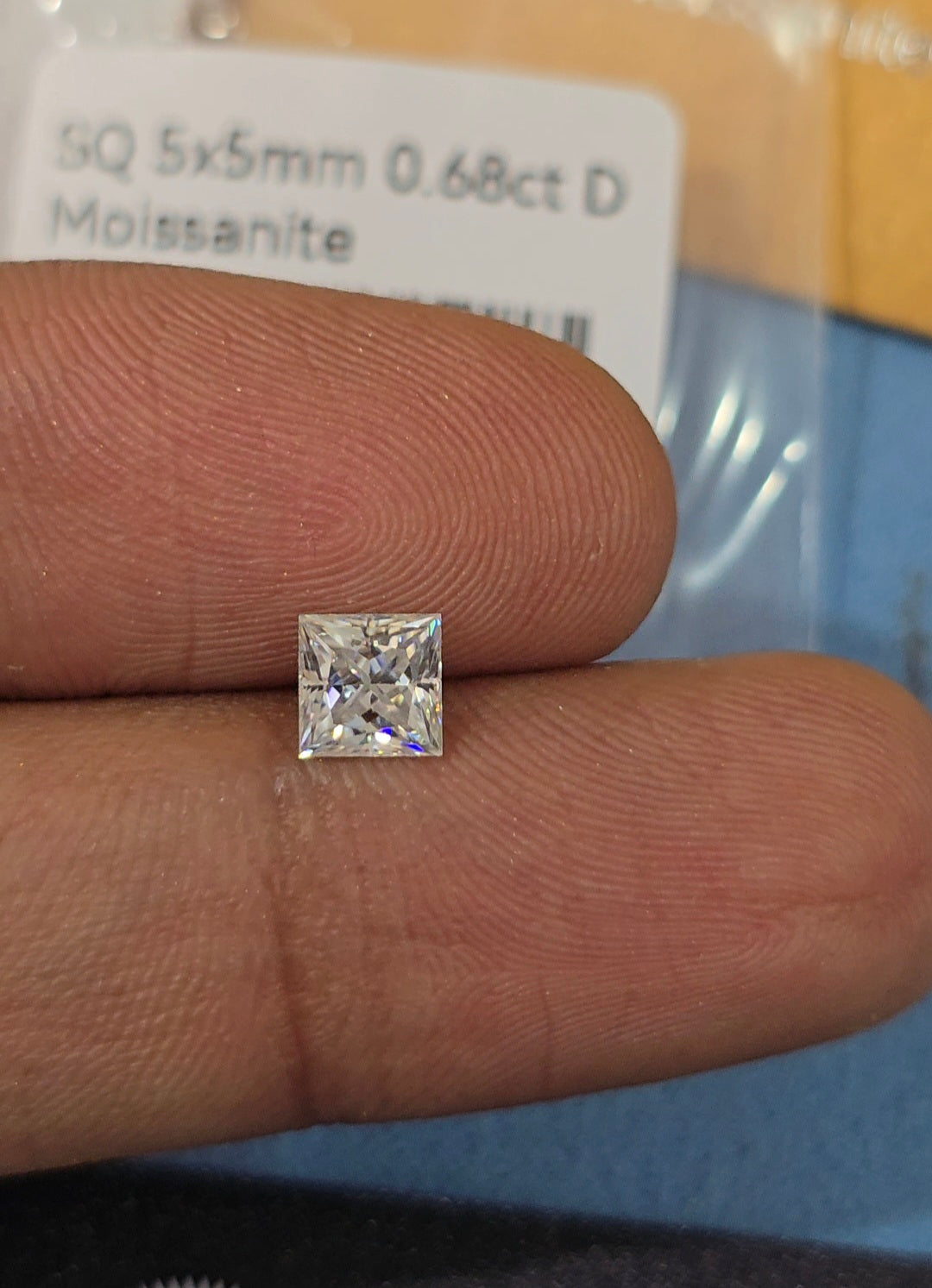 princess cut moissanite