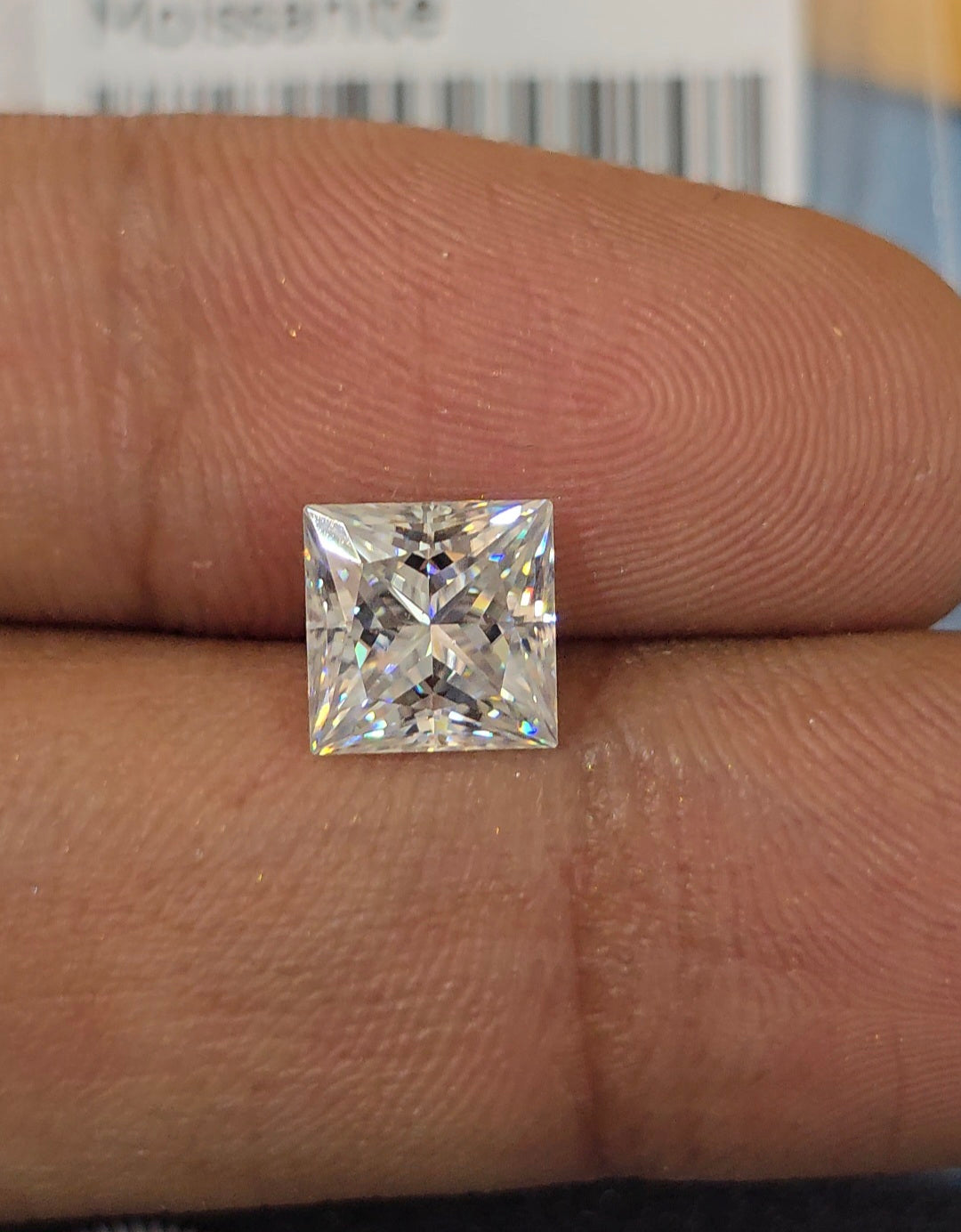 princess cut moissanite