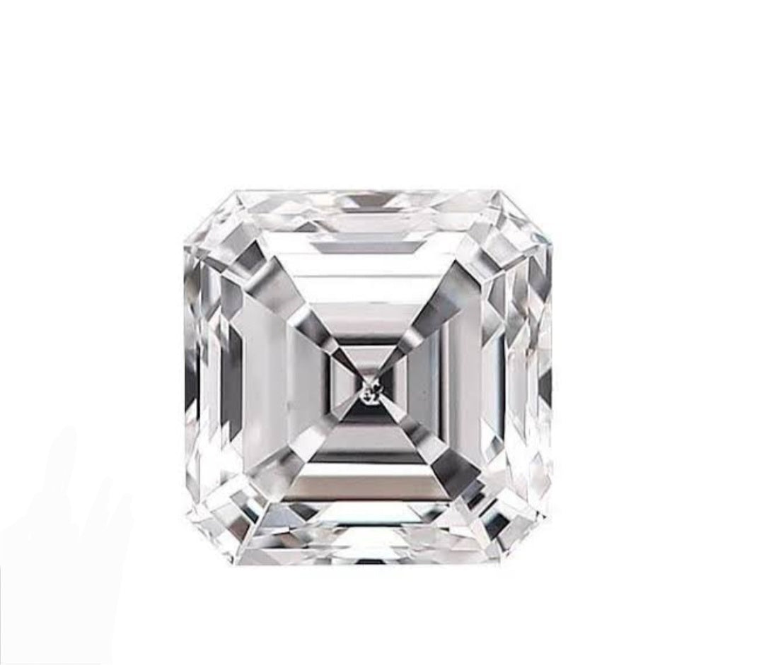 Asscher cut Moissanite