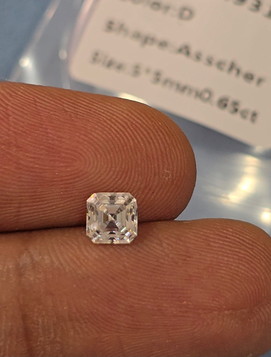 Asscher cut Moissanite