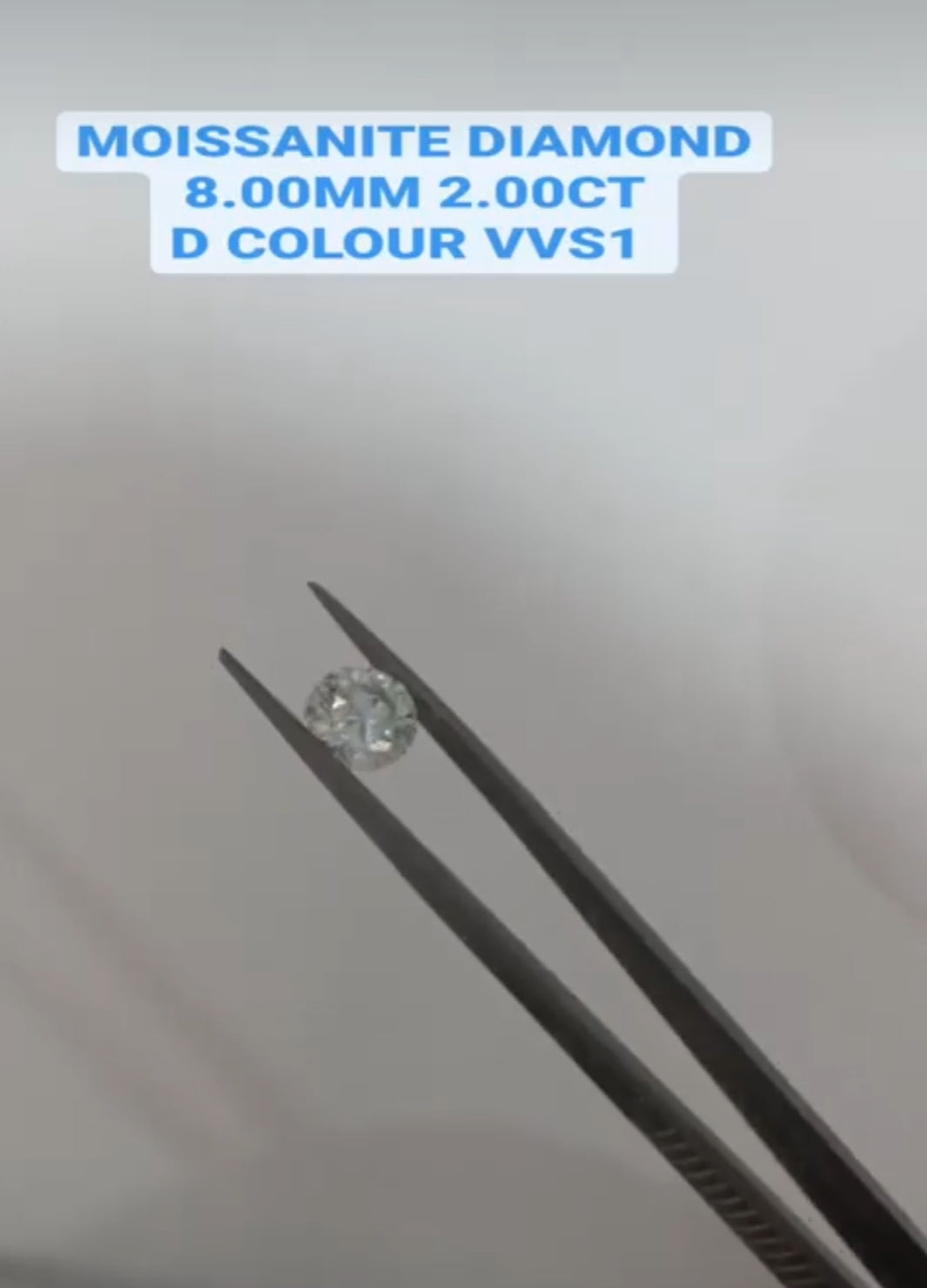 Round cut Moissanite