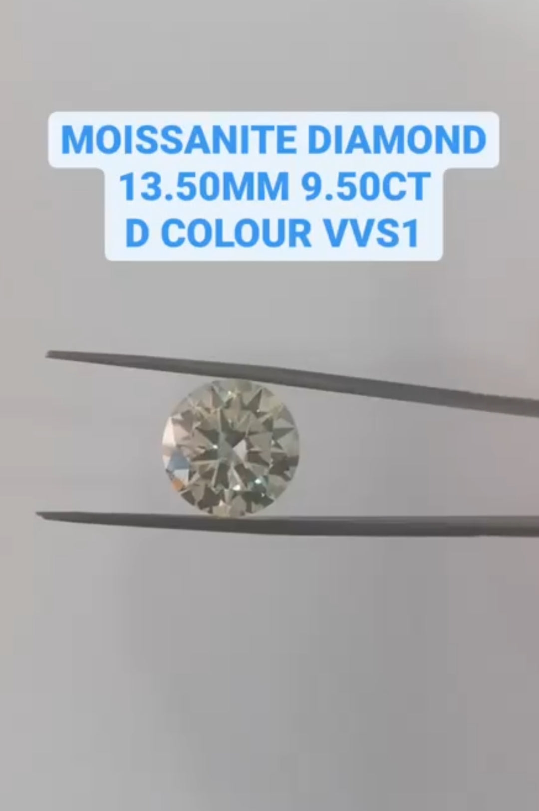 Round cut Moissanite