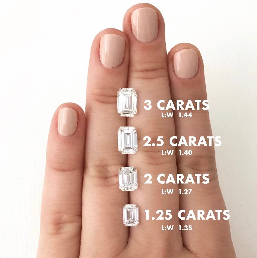 Emerald cut moissanite